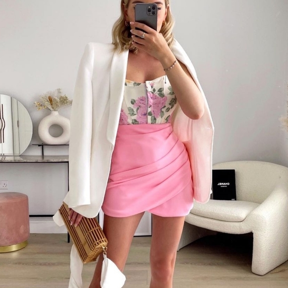 ZARA * BLAZER WHITE Size L tuxedo - Picture 3 of 16